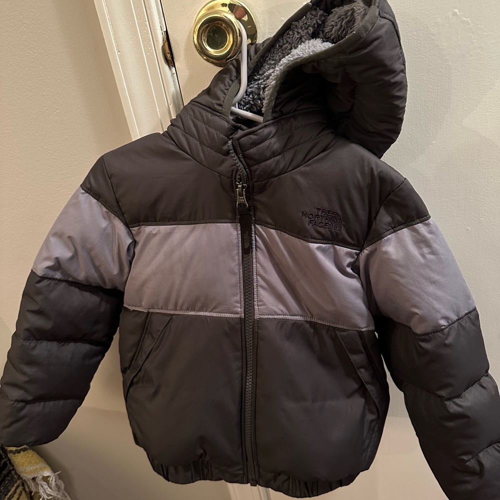 The North Face toddler down jacket. Faux fur lined. 4T